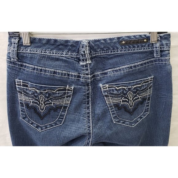 Rhythm in Blues ~ Women's Jeans ~ Embellished ~ Sz 6R - Picture 9 of 12